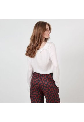 Blusa Cuello V Manga Larga