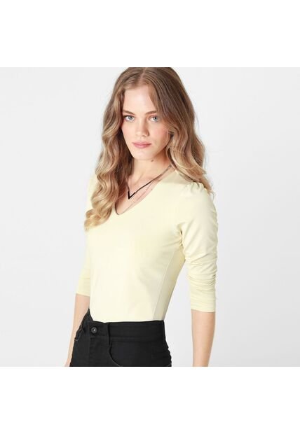 Camiseta Cuello V Manga Larga