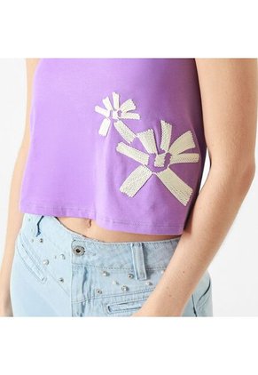 Camiseta Cuello Redondo Manga Tiras