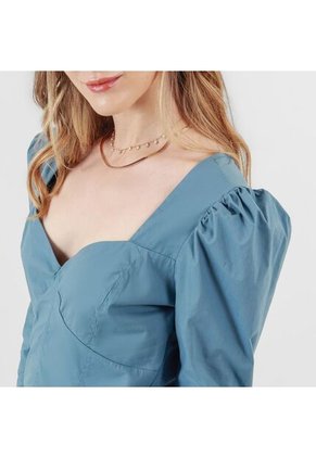 Blusa Cuello V Manga Larga