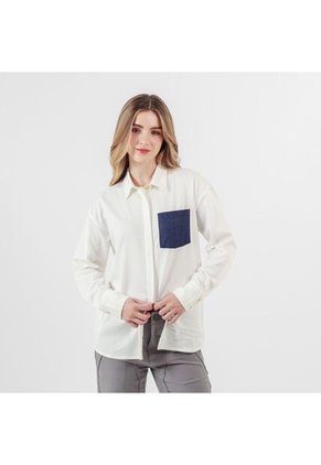 Camisa Cuello Camisero Manga Larga