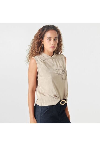 Blusa Cuello Neru Manga Sisa