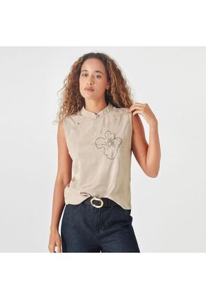 Blusa Cuello Neru Manga Sisa