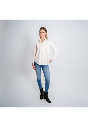 Camisa Cuello Camisero Manga Larga