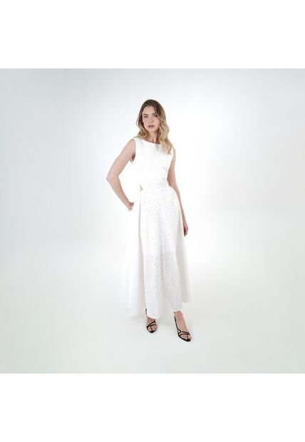 Vestido Ojalillo Largo Elegante