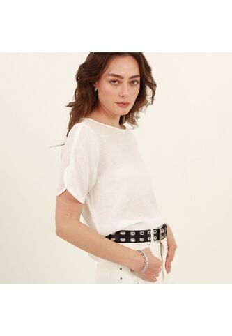 Blusa Cuello Redondo Manga Corta FDS