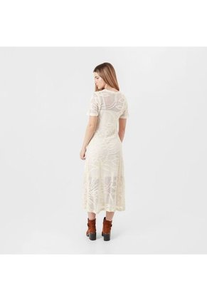 Vestido Cuello Redondo Manga Corta