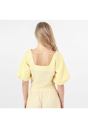 Blusa Cuello U Manga Al Codo