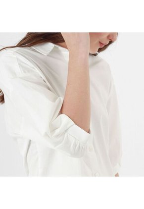 Blusa Cuello Camisero Manga Al Codo