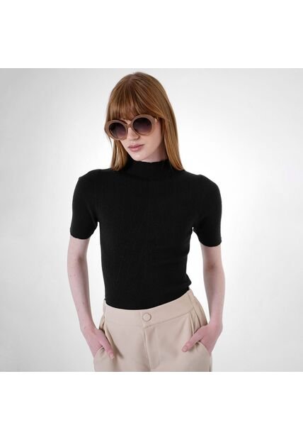 Sweater Cuello Redondo Manga Corta