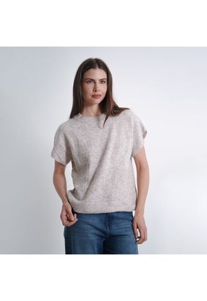 Sweater Cuello Redondo Manga Corta