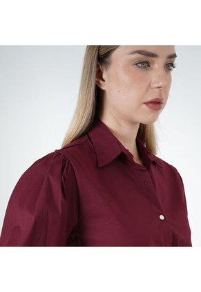 Camisa Cuello Camisero Manga Larga