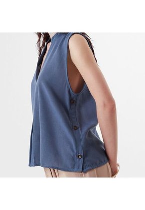 Blusa Cuello Alto Manga Sisa