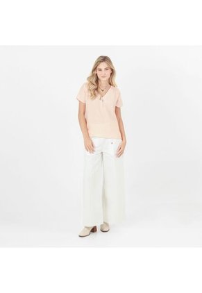 Blusa Cuello V Manga Corta