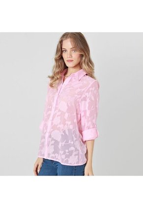 Blusa Cuello Camisero 3 Cuartos