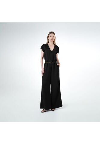 Vestido Cuello V Manga Corta FDS