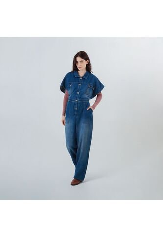 Enterizo Cuello Camisero Manga Sisa FDS