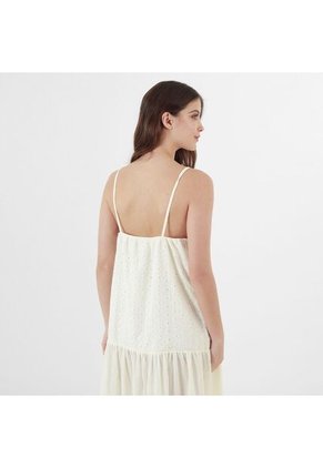 Vestido Ojalillo Manga En Tiras