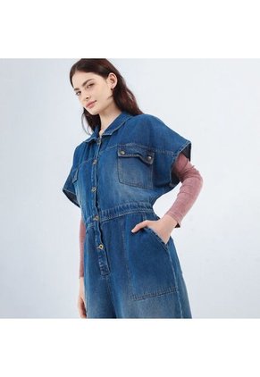 Enterizo Cuello Camisero Manga Sisa