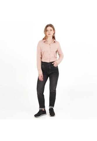 Jean Mom Tiro Alto Bota Skinny FDS