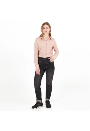 Jean Mom Tiro Alto Bota Skinny