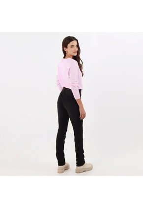 Jean Diva Tiro Medio Bota Recta