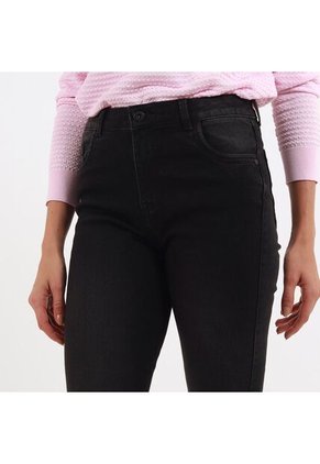 Jean Diva Tiro Medio Bota Recta