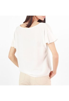 Blusa Cuello V Manga Corta