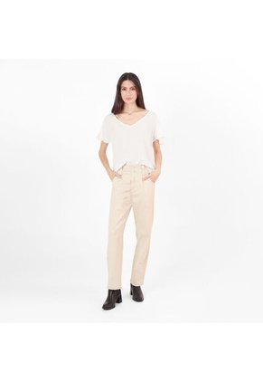 Blusa Cuello V Manga Corta