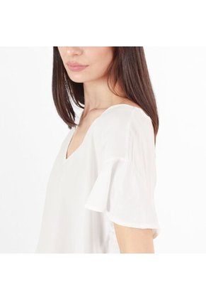Blusa Cuello V Manga Corta