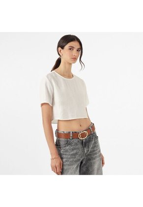 Blusa Cuello Redondo Manga Corta