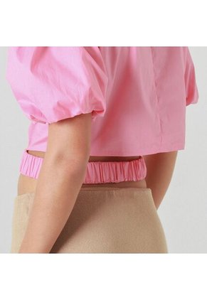 Blusa Cuello Redondo Manga Corta