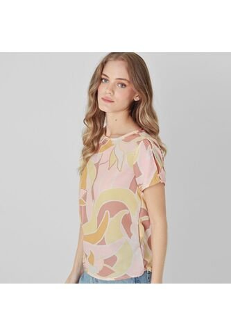 Blusa Cuello Redondo Manga Corta FDS