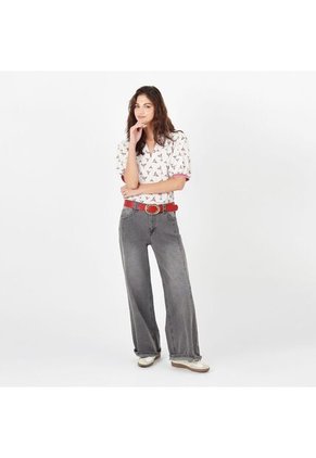 Blusa Cuello V Manga Corta