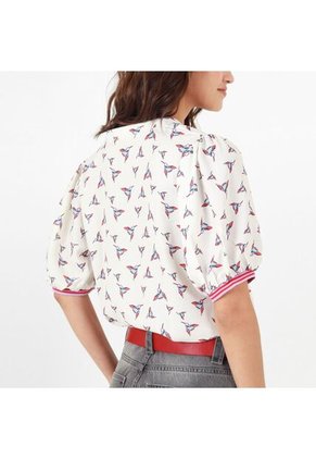 Blusa Cuello V Manga Corta