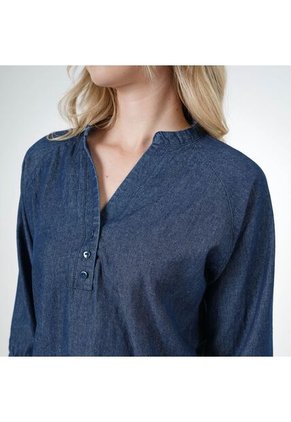 Blusa Cuello En V Manga 3/Cuartos