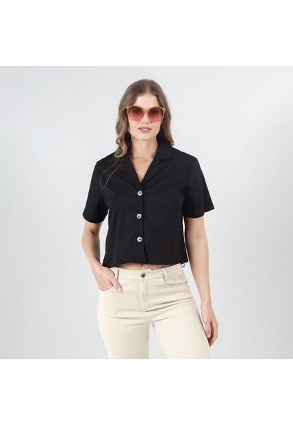 Blusa Cuello Sport Manga Corta