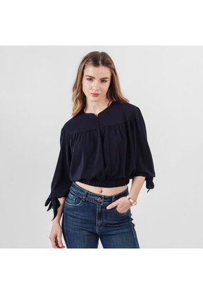 Blusa Cuello Neru Manga 3 Cuartos