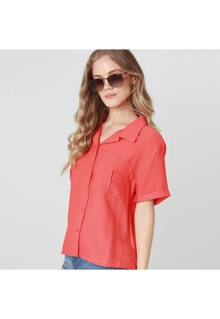 Blusa Cuello Sport Manga Corta