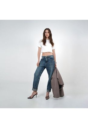 Jean Tiro Alto Bota Skinny