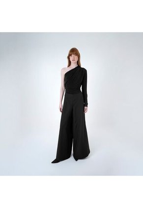 Enterizo Cuello Asimetrico Manga Larga