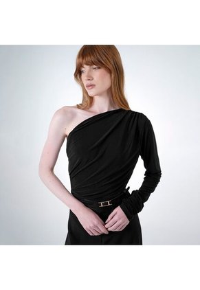 Enterizo Cuello Asimetrico Manga Larga