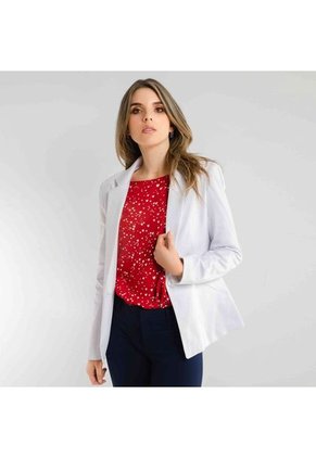 Chaqueta Tipo Blazer Color BLANCO Talla M
