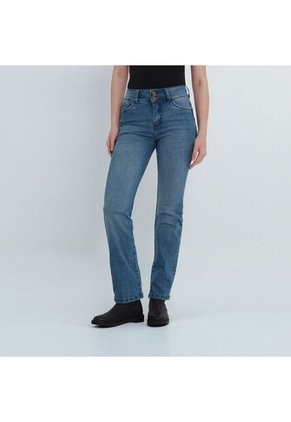 Jean Tiro Medio Bota Flare