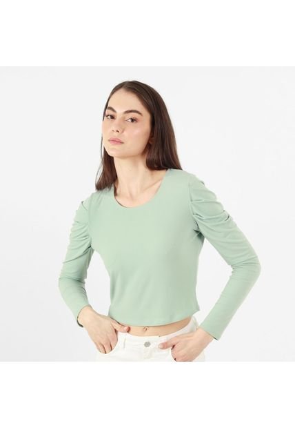 Camiseta Cuello Redondo Manga Larga