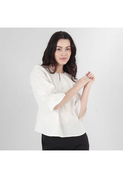 Blusa Cuello Redondo Manga 3Cuartos