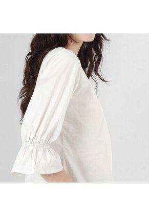 Blusa Cuello Redondo Manga 3Cuartos