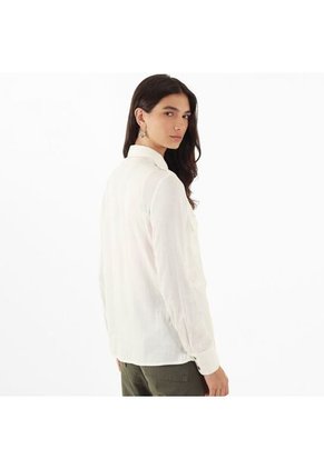 Blusa Cuello Camisero Manga Larga