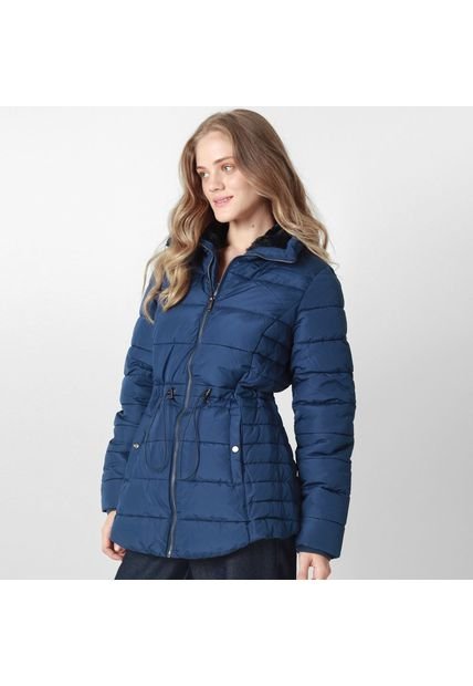 Chaqueta Cuello Acolchado Manga Larga