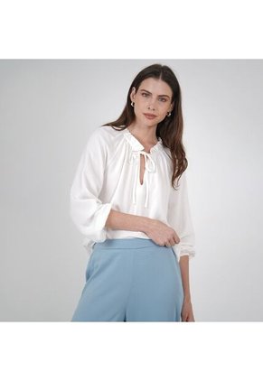 Blusa Cuello V Manga 3Cuartos